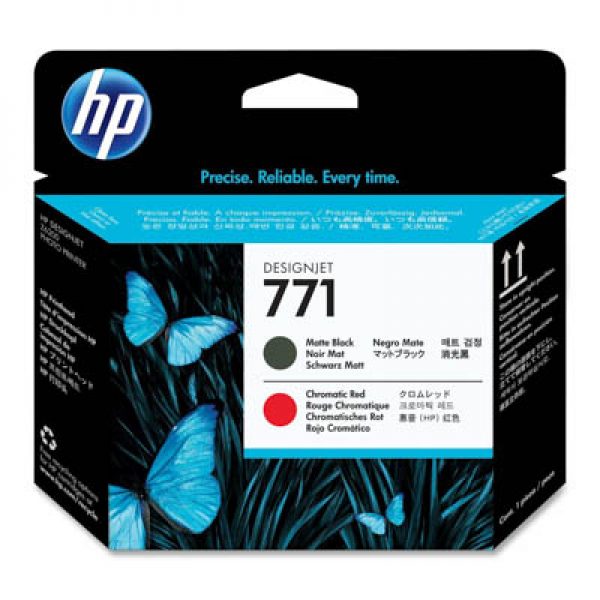 HP 771 Printhead for Designjet Z6200 Matte Blk/Chromatic Red